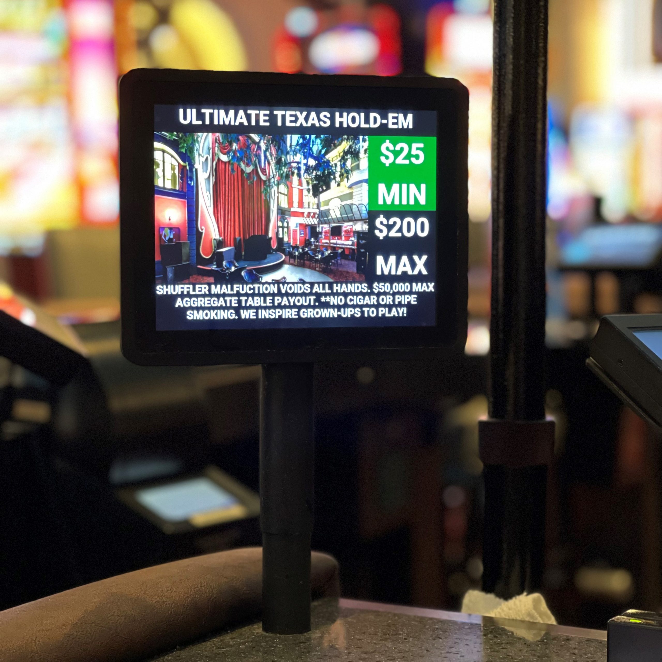 Read more about the article Casino LCD Minimum Maximum Table Limit Signs