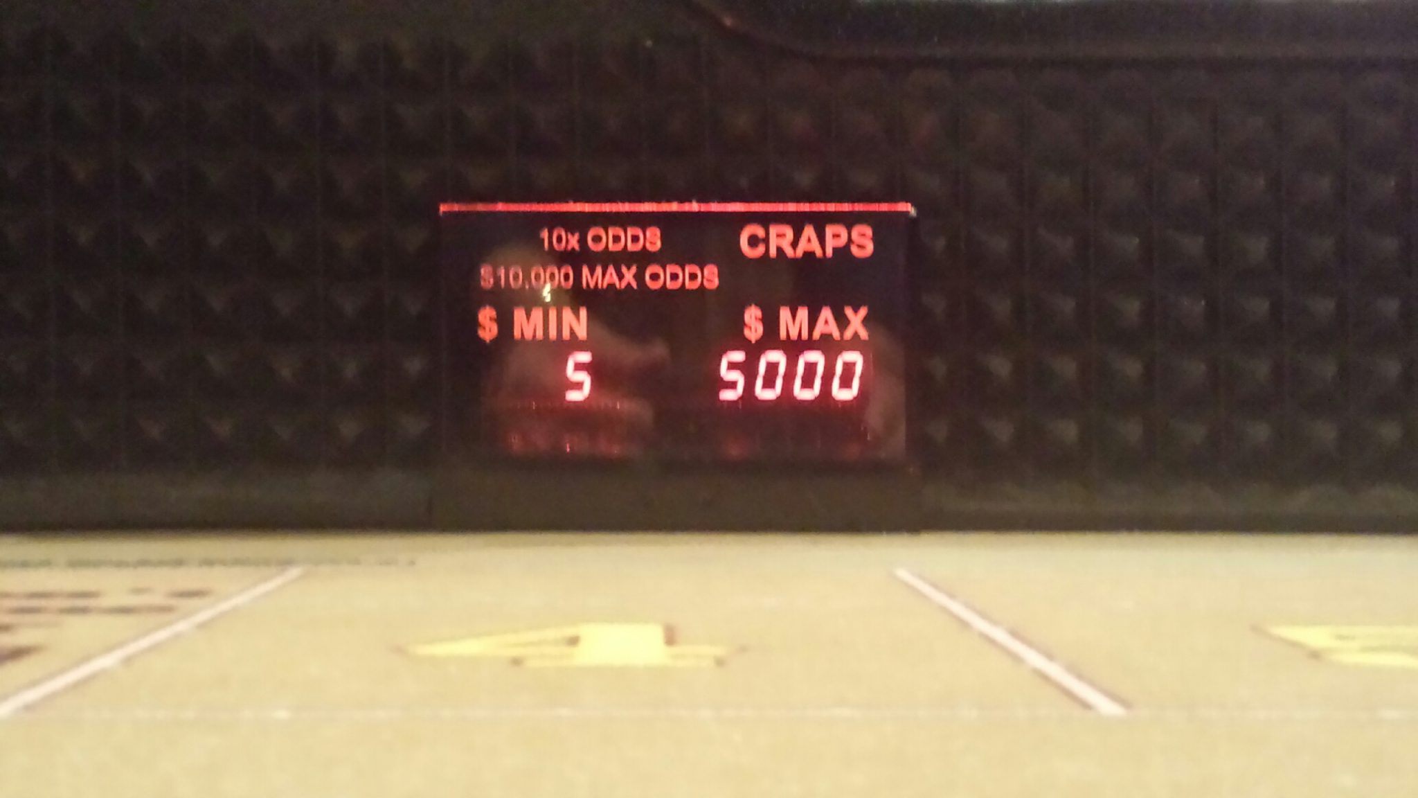 Casino LED Minimum Maximum Table Limit Signs Casino Supplies and Services